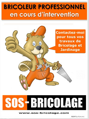 Flyer de communication de la franchise SOS Bricolage