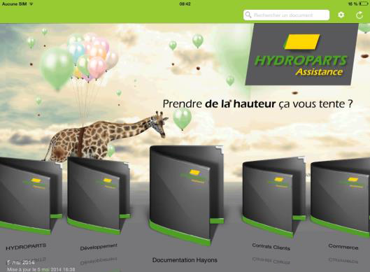 hydroparts assistance appli ipad